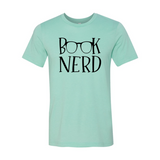 Book Nerd Shirt | Heather Mint | Bookish Nostalgia 