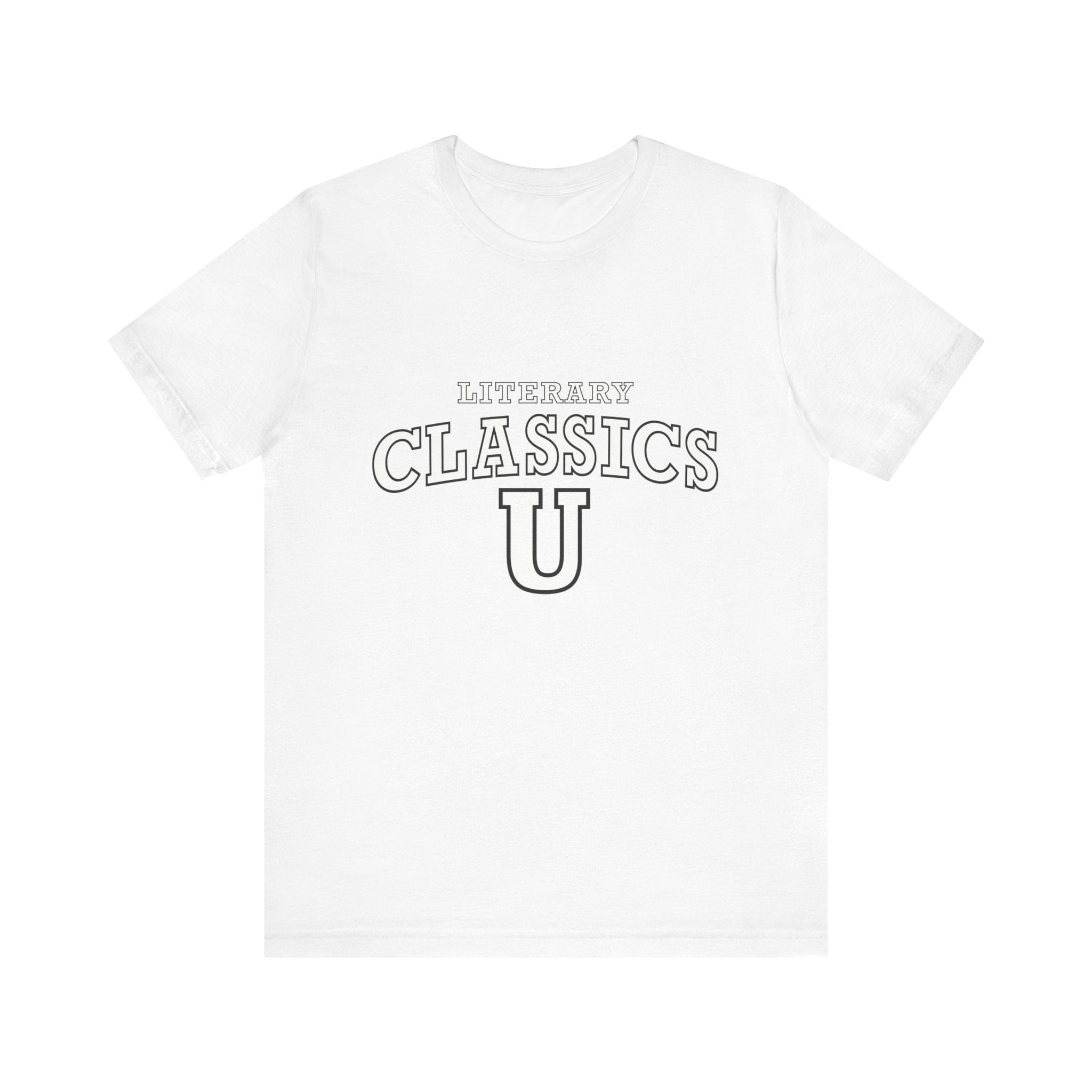 Literary Classics U - Unisex T-Shirt - White - Bookish Nostalgia 
