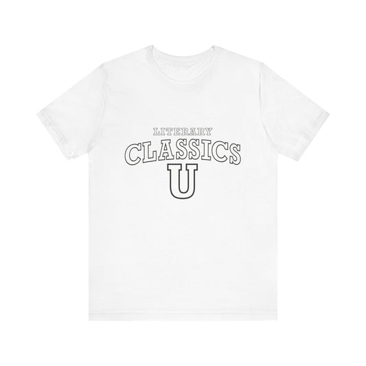 Literary Classics U - Unisex T-Shirt - White - Bookish Nostalgia 