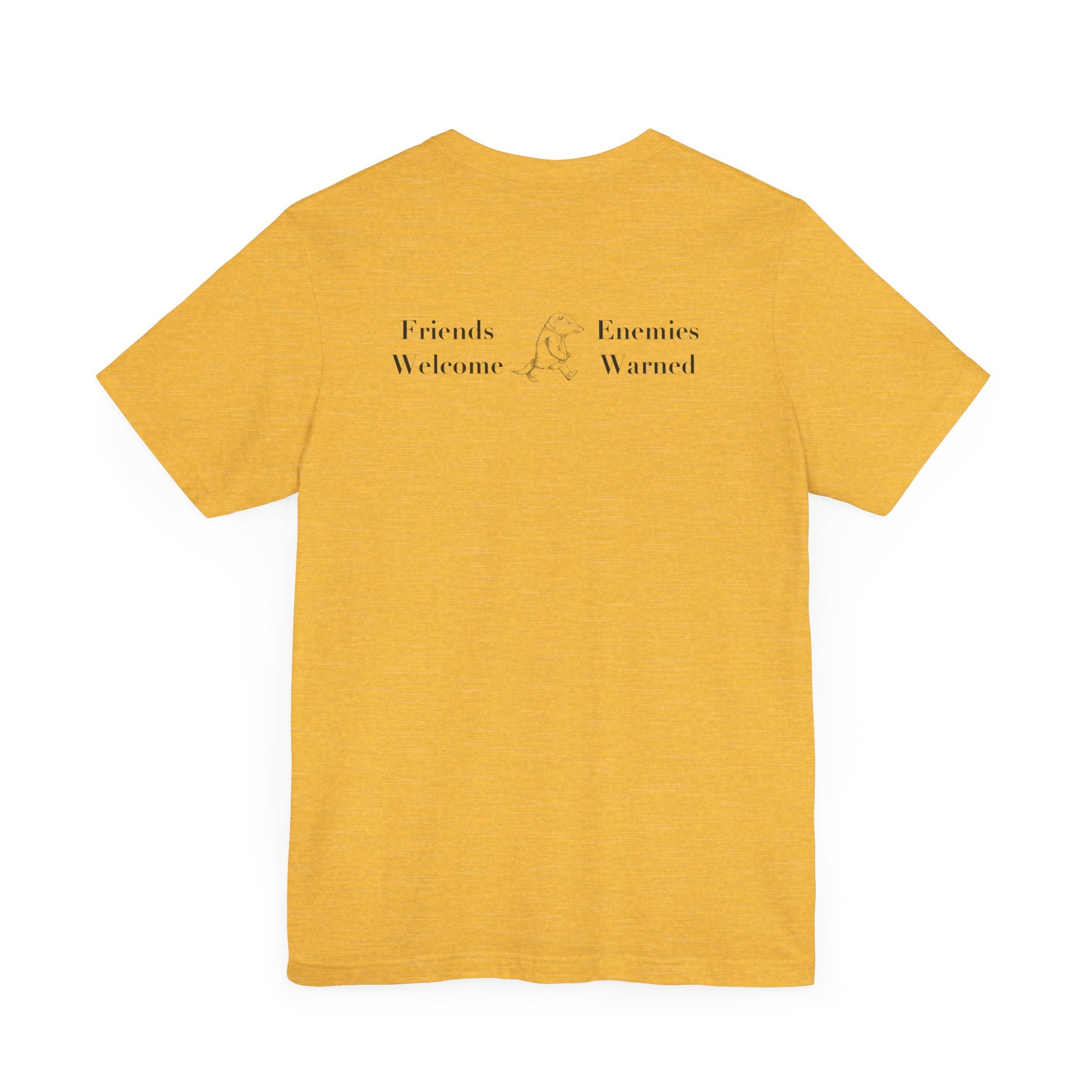 Classic Literature T-Shirt - Friends Welcome Enemies Warned