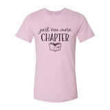 Just One More Chapter Design | T-Shirt | Heather Prism Lilac | Bookish Nostalgia 