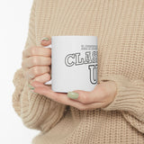 Literary Classic U - Ceramic Mug - Example of Size in Hand - Bookish Nostalgia 