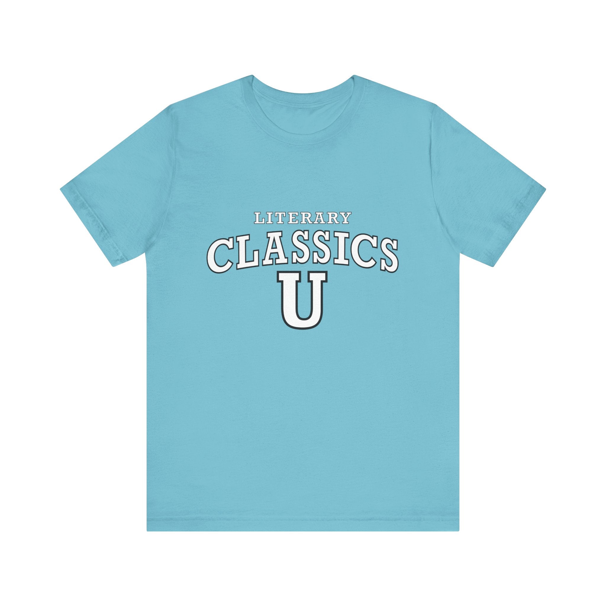 Literary Classics U - Unisex T-Shirt - Turquoise - Bookish Nostalgia 