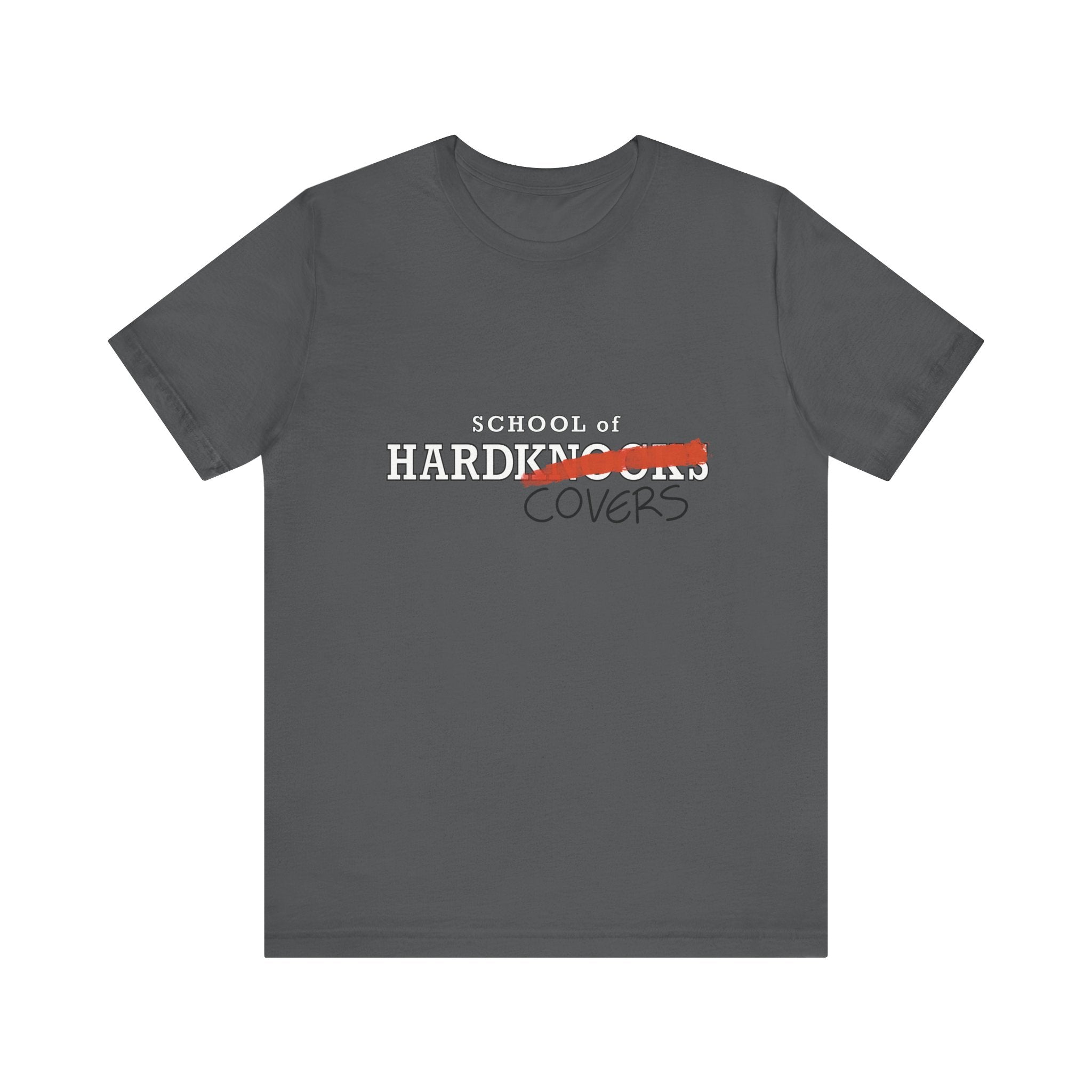 School of HardCovers | Unisex Tee | Asphalt | Bookish Nostalgia 