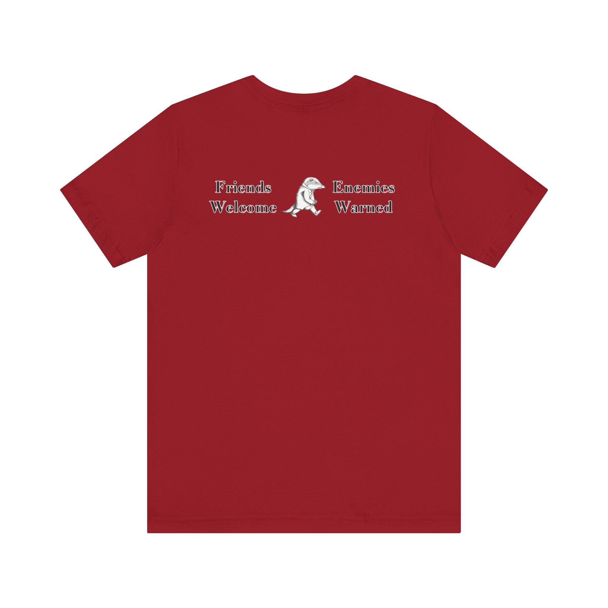 Classic Literature T-Shirt - Friends Welcome Enemies Warned
