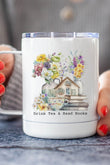 Drink Tea & Read Books Stainless Steel Cup | Bookish Nostalgia