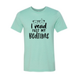 I Read Past My Bedtime Design | T-Shirt | Heather Mint | Bookish Nostalgia 