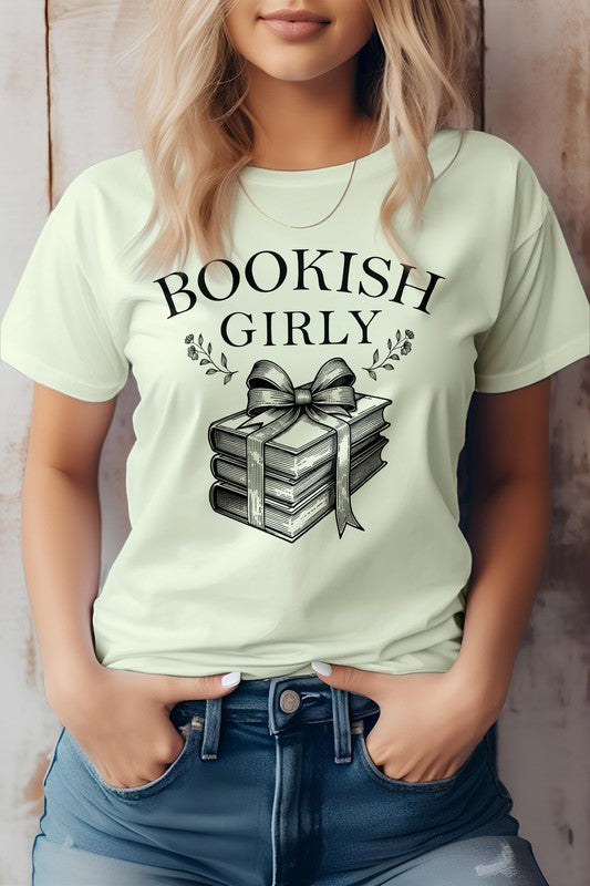 Vintage Coquette Book Graphic Tee | Citron | Bookish Nostalgia 