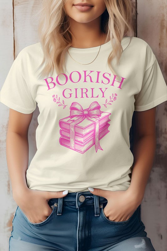 Vintage Coquette Book Graphic Tee | Natural | Bookish Nostalgia 