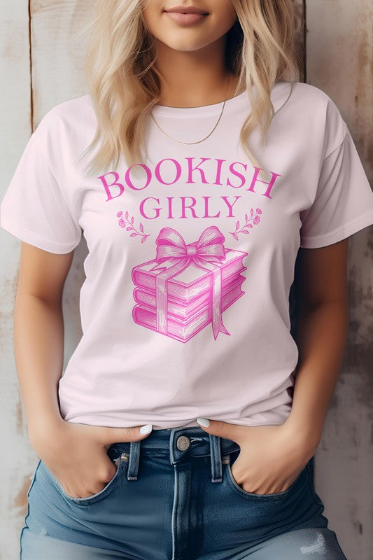 Vintage Coquette Book Graphic Tee | Soft Pink | Bookish Nostalgia 