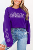 Celestial Floral Books Graphic Sweatshirt | Purple | Bookish Nostalgia