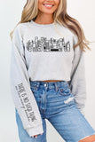 Celestial Floral Books Graphic Sweatshirt | Ash | Bookish Nostalgia