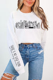 Celestial Floral Books Graphic Sweatshirt | White | Bookish Nostalgia