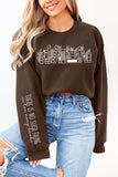 Celestial Floral Books Graphic Sweatshirt | DARK CHOCOLATE | Bookish Nostalgia