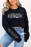 Celestial Floral Books Graphic Sweatshirt | Black | Bookish Nostalgia