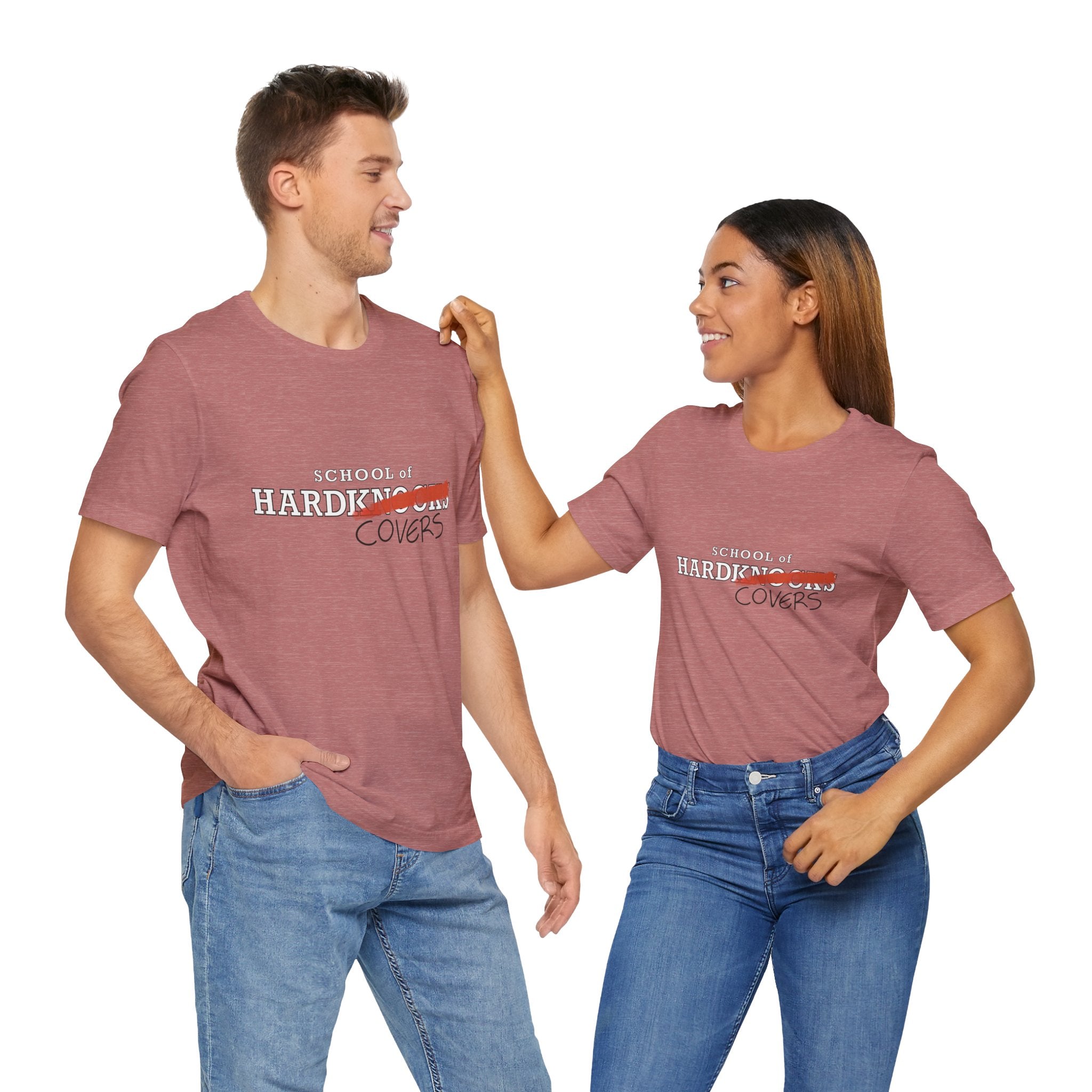 School of HardCovers | Unisex Tee | Example of the shirt | Bookish Nostalgia 