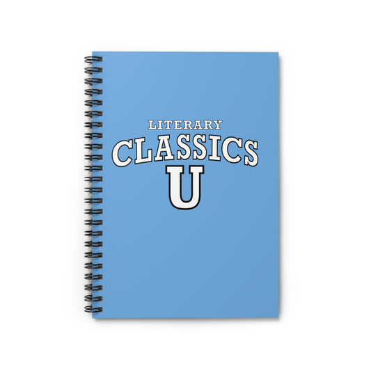 Ruled Line Spiral Notebook - Literary Classics U Design - Bookish Nostalgia 
