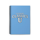 Ruled Line Spiral Notebook - Literary Classics U Design - Bookish Nostalgia 