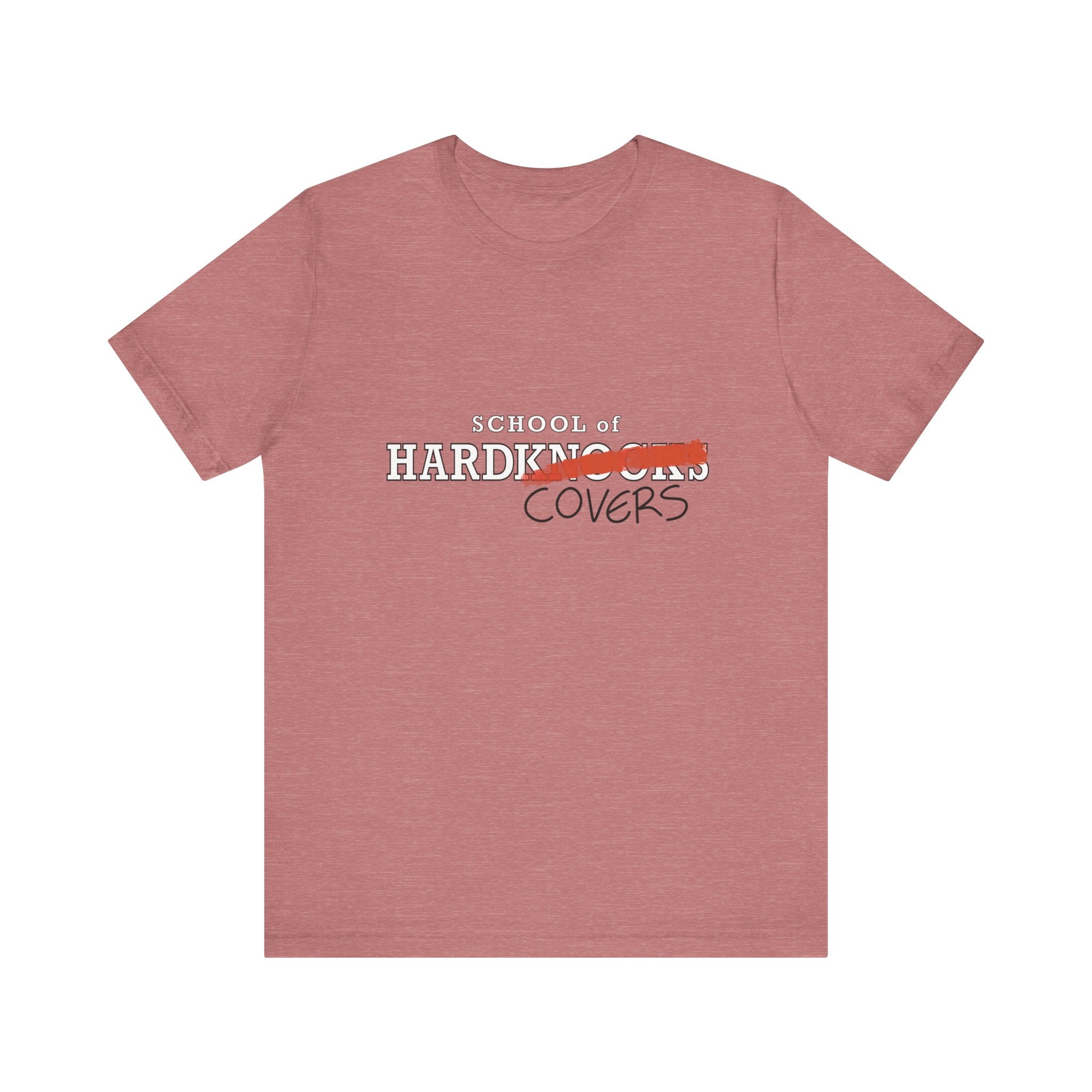 School of HardCovers | Unisex Tee | Heather Mauve | Bookish Nostalgia 