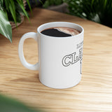 Literary Classic U - Ceramic Mug - Black and White - Bookish Nostalgia 