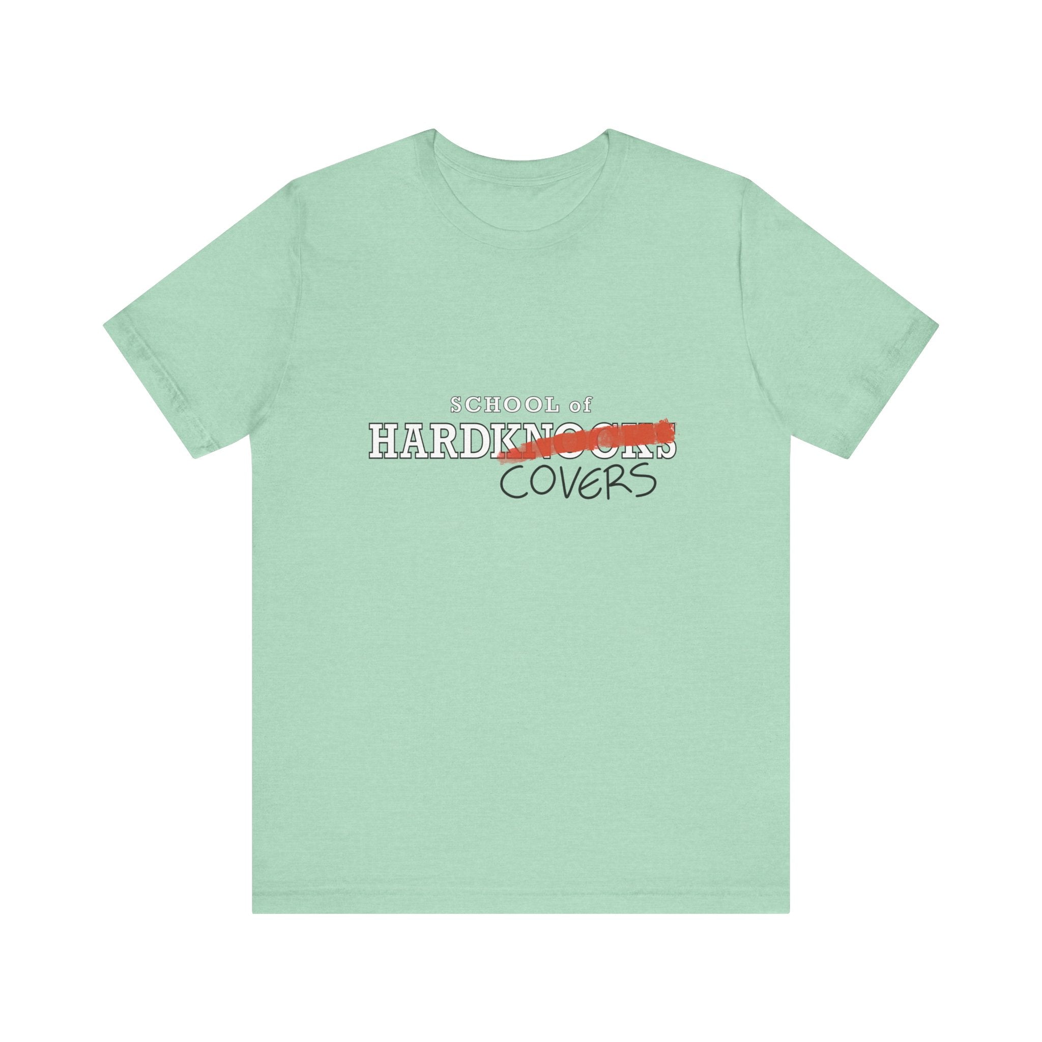 School of HardCovers | Unisex Tee | Heather Mint | Bookish Nostalgia 