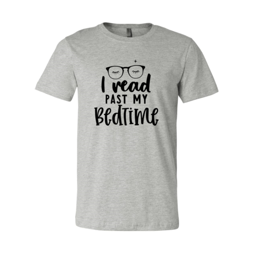 I Read Past My Bedtime Design | T-Shirt | Athletic Heather | Bookish Nostalgia 