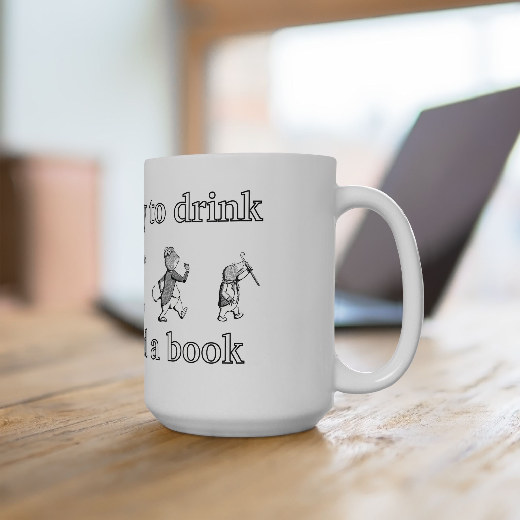 On my way to drink tea & read a book - The Wind in the Willows Mug
