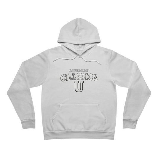 Literary Class U Design - Fleece Hoodie - White - Bookish Nostalgia 