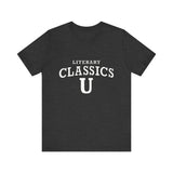 Literary Classics U - Unisex T-Shirt - Dark Grey Heather - Bookish Nostalgia 