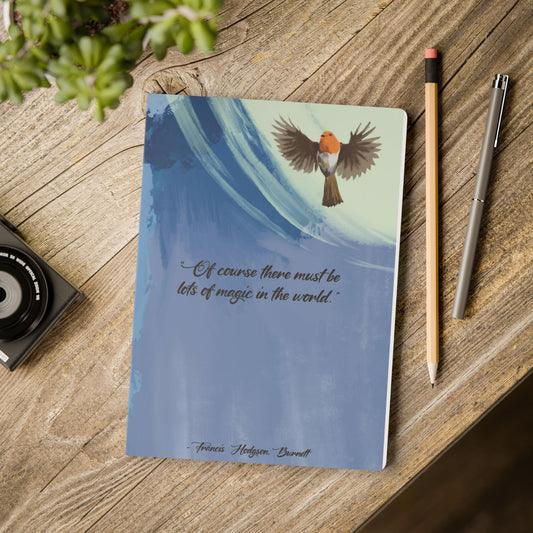 Red Robin Journal Softcover - Secret Garden Quote