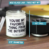 'I Enjoy Long Walks Through The Bookstore' Book Candle | Candle Size | Bookish Nostalgia