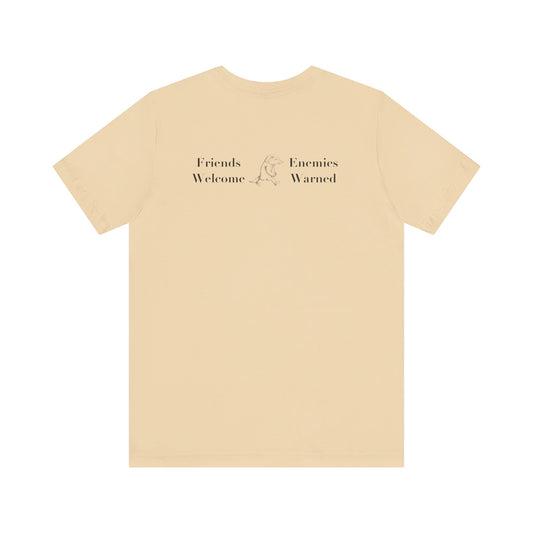 Classic Literature T-Shirt - Friends Welcome Enemies Warned