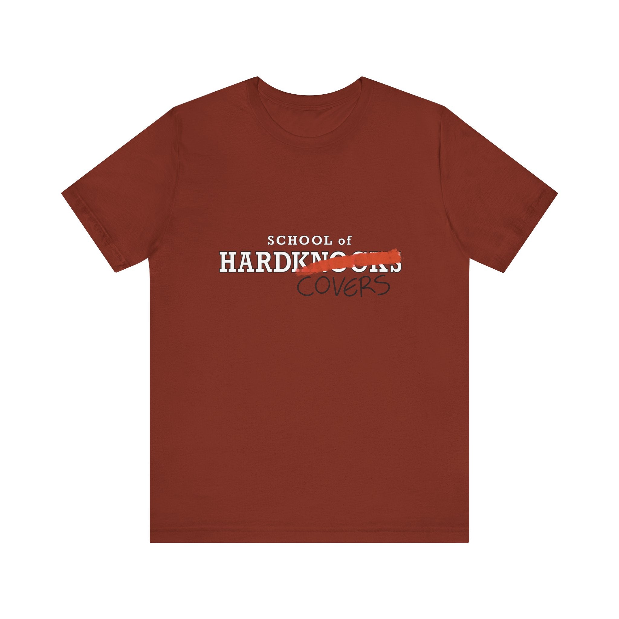 School of HardCovers | Rust | Unisex Tee | Bookish Nostalgia 