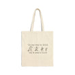 Literary Tote Bag: On my way to drink tea & read a book