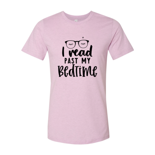 I Read Past My Bedtime Design | T-Shirt | Heather Prism Lilac | Bookish Nostalgia 