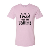 I Read Past My Bedtime Design | T-Shirt | Heather Prism Lilac | Bookish Nostalgia 