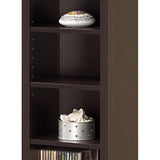 Glimmering Brown Narrow Wooden Bookcase | Middle of the Bookcase | Bookish Nostalgia 