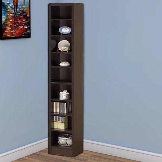 Glimmering Brown Narrow Wooden Bookcase | Bookish Nostalgia 