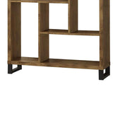 Metal And Wood Modern Style Bookcase With Multiple Shelves | Bottom of the Bookcase | Bookish Nostalgia