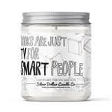 Books Are Just TV For Smart People Candle | Bookish Nostalgia