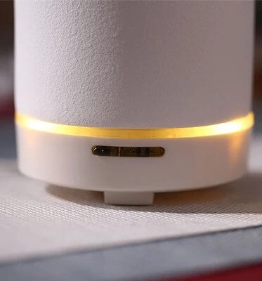 Stone Aromatic Diffuser | White Diffuser | Bookish Nostalgia | 4-hour setting or an intermittent 8-hour option.
