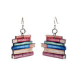 Literary Charm Wood Earrings | Bookish Nostalgia