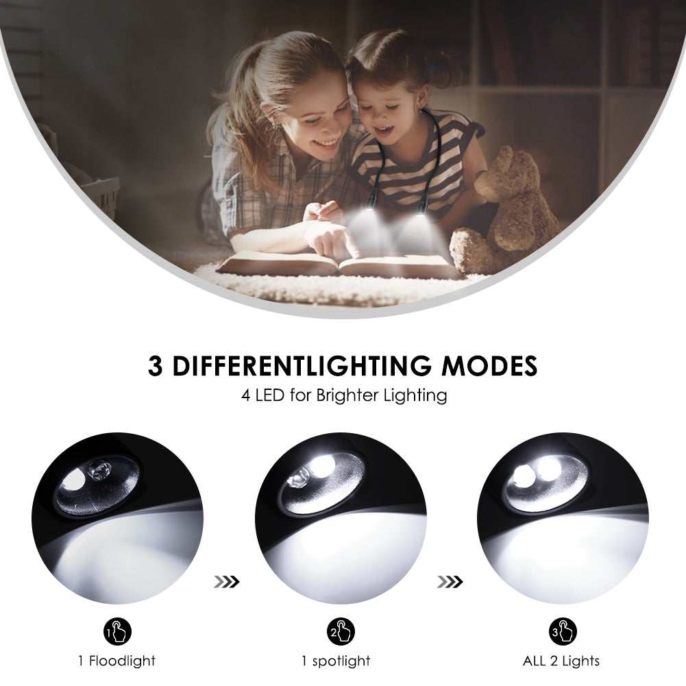Led Neck Hanging Night Reading Lamp | 3 Different Light Modes | Bookish Nostalgia