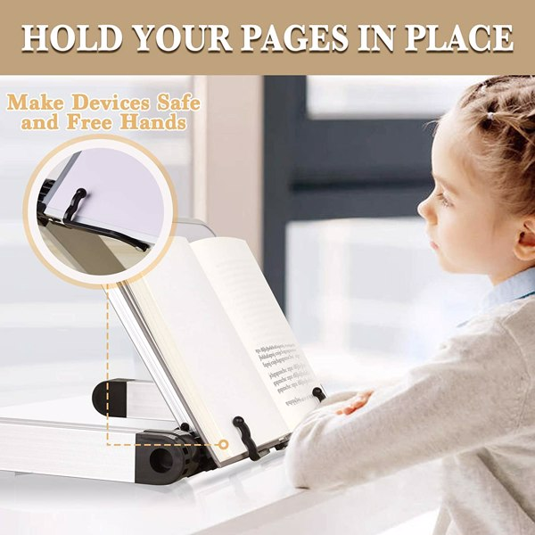 Adjustable Ergonomic Laptop Stand Book Stand | Hold Your Pages in Place | Bookish Nostalgia