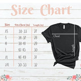 Drink Coffee Read Books Be Happy Design | T-shirt | Size Chart | Bookish Nostalgia