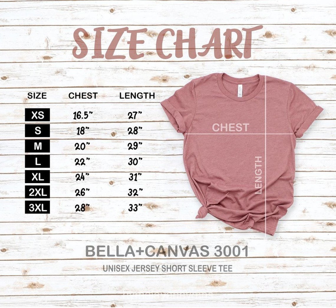 Book Nerd Shirt | Sizing Chart | Bookish Nostalgia 