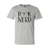 Book Nerd Shirt | Athletic Heather | Bookish Nostalgia 