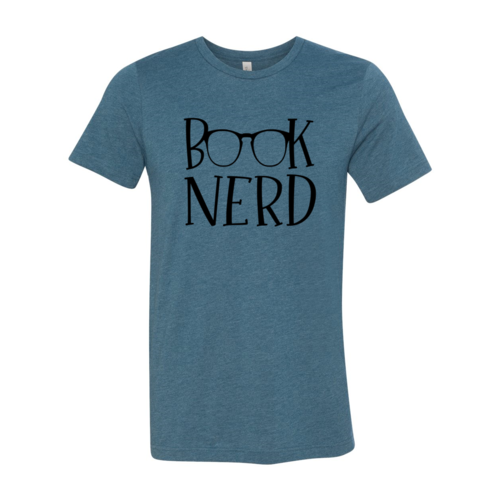 Book Nerd Shirt | Heather Deep Teal | Bookish Nostalgia 