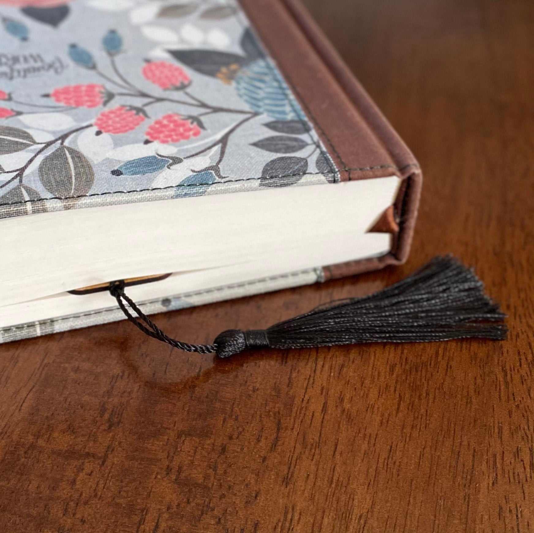 Owl Engraved Design | Wood Bookmark | Black Tassel | Bookish Nostalgia