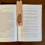 Owl Engraved Design | Wood Bookmark | Bookish Nostalgia